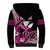 Hawaii Maui Upena Kiloi Sherpa Hoodie Kakau Tribal Pattern Pink Version