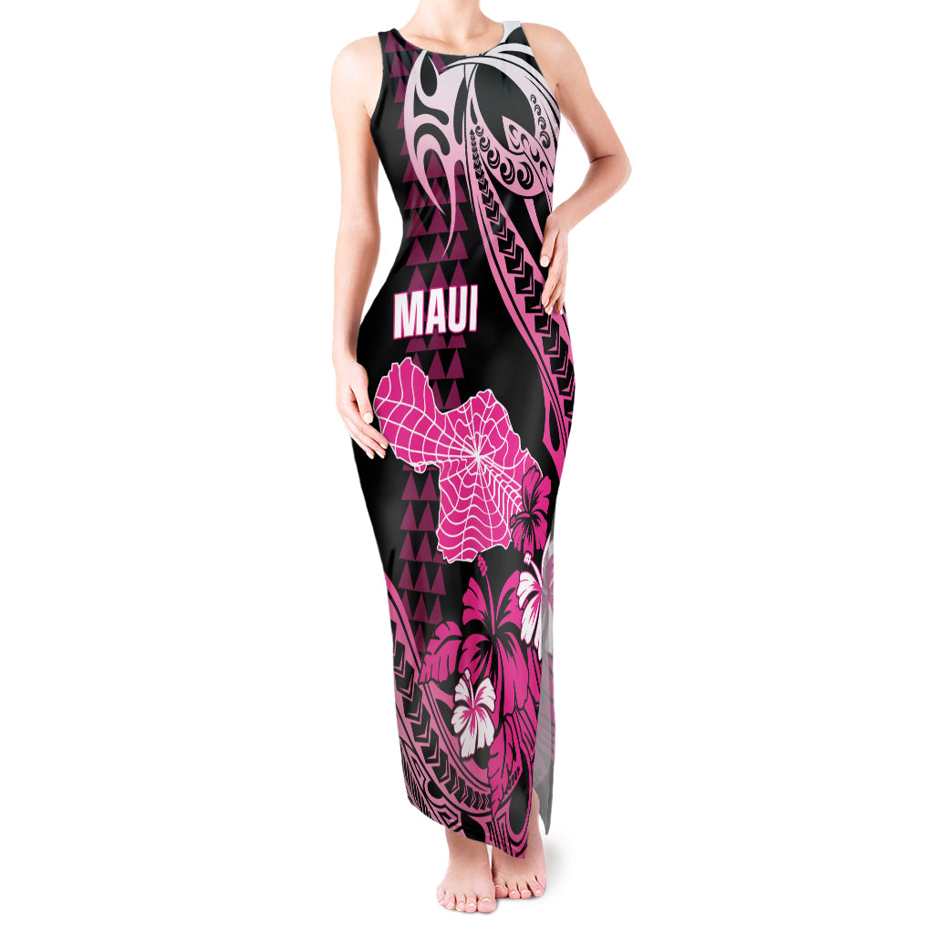 pink tribal dress TRIBAL TWOFER MAXI DRESS with LINING Flatland Collective