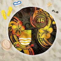 Personalised Kiribati Independence Day Beach Blanket 46th Anniversary