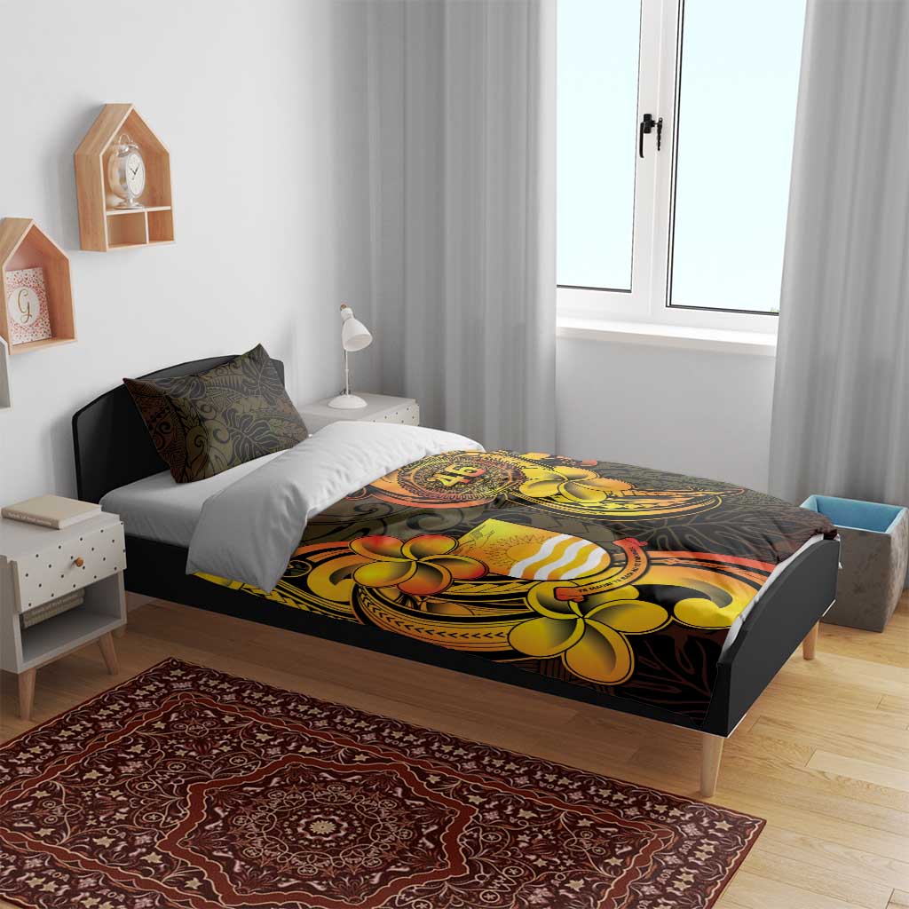 Personalised Kiribati Independence Day Bedding Set 46th Anniversary