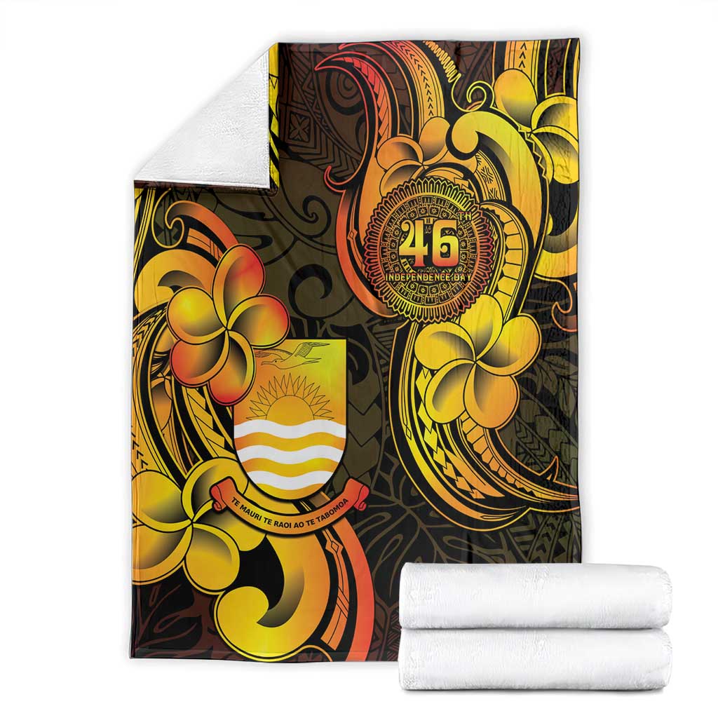 Personalised Kiribati Independence Day Blanket 46th Anniversary