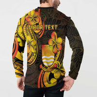 Personalised Kiribati Independence Day Button Sweatshirt 46th Anniversary