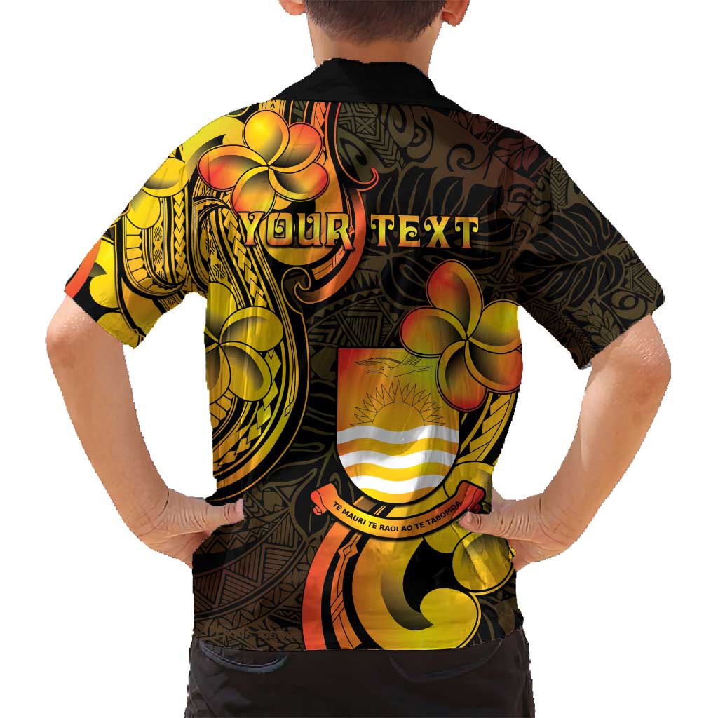 Personalised Kiribati Independence Day Family Matching Puletasi and Hawaiian Shirt 46th Anniversary