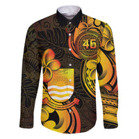 Personalised Kiribati Independence Day Family Matching Puletasi and Hawaiian Shirt 46th Anniversary