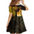 Personalised Kiribati Independence Day Family Matching Summer Maxi Dress and Hawaiian Shirt 46th Anniversary