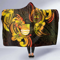 Personalised Kiribati Independence Day Hooded Blanket 46th Anniversary