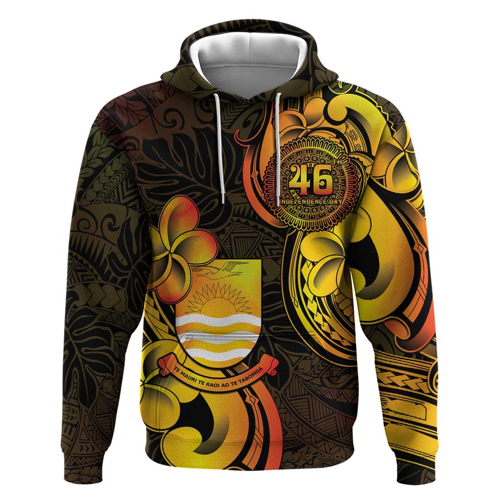 Personalised Kiribati Independence Day Hoodie 46th Anniversary