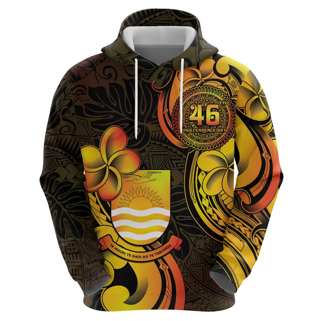 Personalised Kiribati Independence Day Hoodie 46th Anniversary
