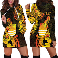 Personalised Kiribati Independence Day Hoodie Dress 46th Anniversary