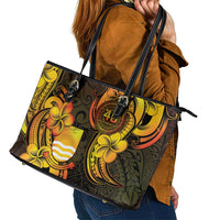 Personalised Kiribati Independence Day Leather Tote Bag 46th Anniversary