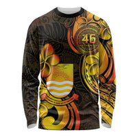 Personalised Kiribati Independence Day Long Sleeve Shirt 46th Anniversary