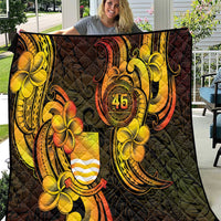 Personalised Kiribati Independence Day Quilt 46th Anniversary