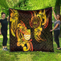 Personalised Kiribati Independence Day Quilt 46th Anniversary