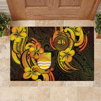 Personalised Kiribati Independence Day Rubber Doormat 46th Anniversary
