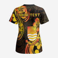 Personalised Kiribati Independence Day Scrub Top 46th Anniversary - Polynesian Pride