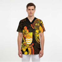 Personalised Kiribati Independence Day Scrub Top 46th Anniversary - Polynesian Pride