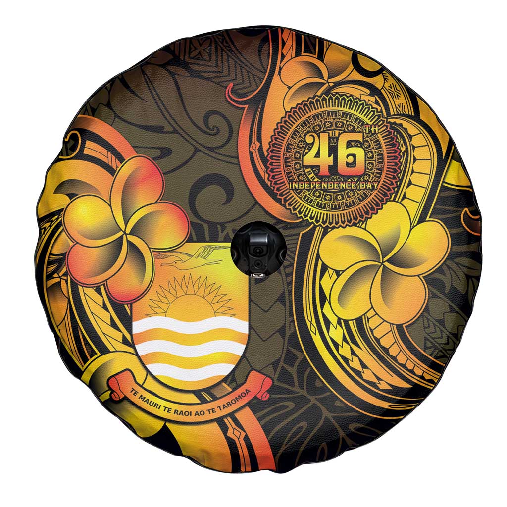 Personalised Kiribati Independence Day Spare Tire Cover 46th Anniversary