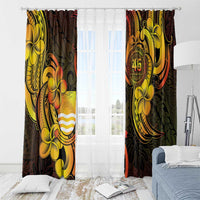 Personalised Kiribati Independence Day Window Curtain 46th Anniversary