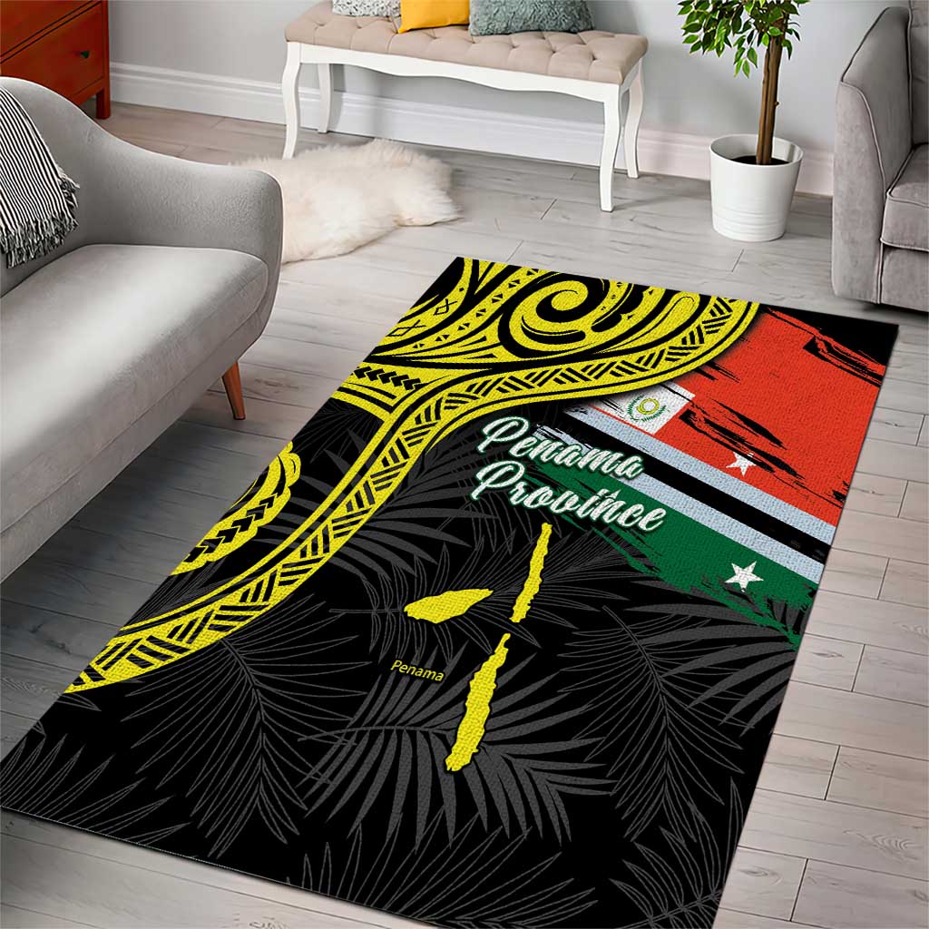 Vanuatu Penama Day Area Rug Grunge Flag Style - Polynesian Pride