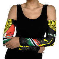 Vanuatu Penama Day Arm Sleeves Grunge Flag Style - Polynesian Pride