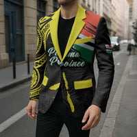 Personalised Vanuatu Penama Day Blazer Grunge Flag Style - Polynesian Pride