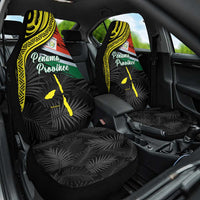 Vanuatu Penama Day Car Seat Cover Grunge Flag Style - Polynesian Pride
