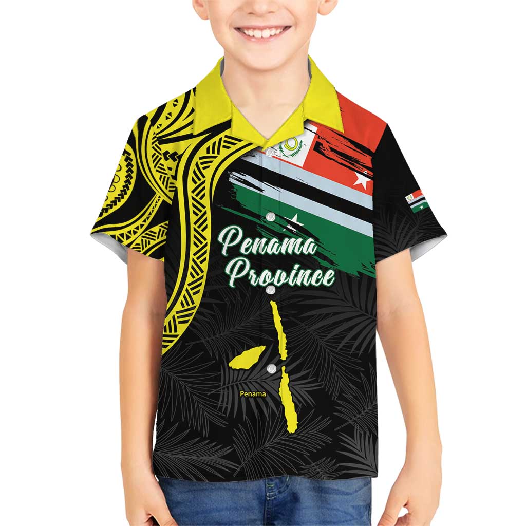 Personalised Vanuatu Penama Day Family Matching Puletasi and Hawaiian Shirt Grunge Flag Style - Polynesian Pride