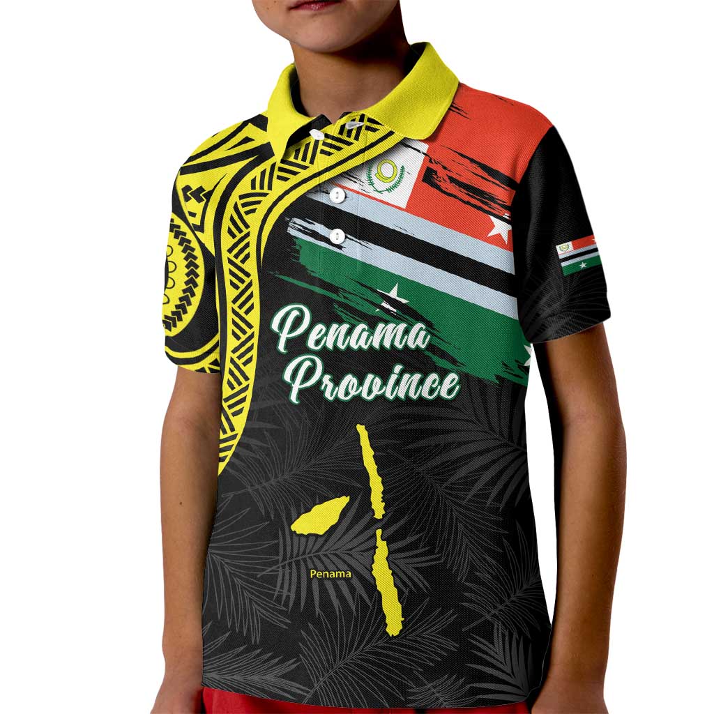 Personalised Vanuatu Penama Day Kid Polo Shirt Grunge Flag Style - Polynesian Pride