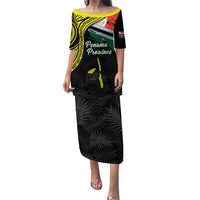 Personalised Vanuatu Penama Day Puletasi Grunge Flag Style - Polynesian Pride
