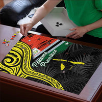 Vanuatu Penama Day Puzzle Grunge Flag Style - Polynesian Pride