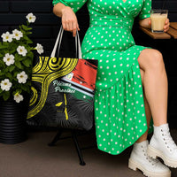 Vanuatu Penama Day Tote Bag Grunge Flag Style - Polynesian Pride