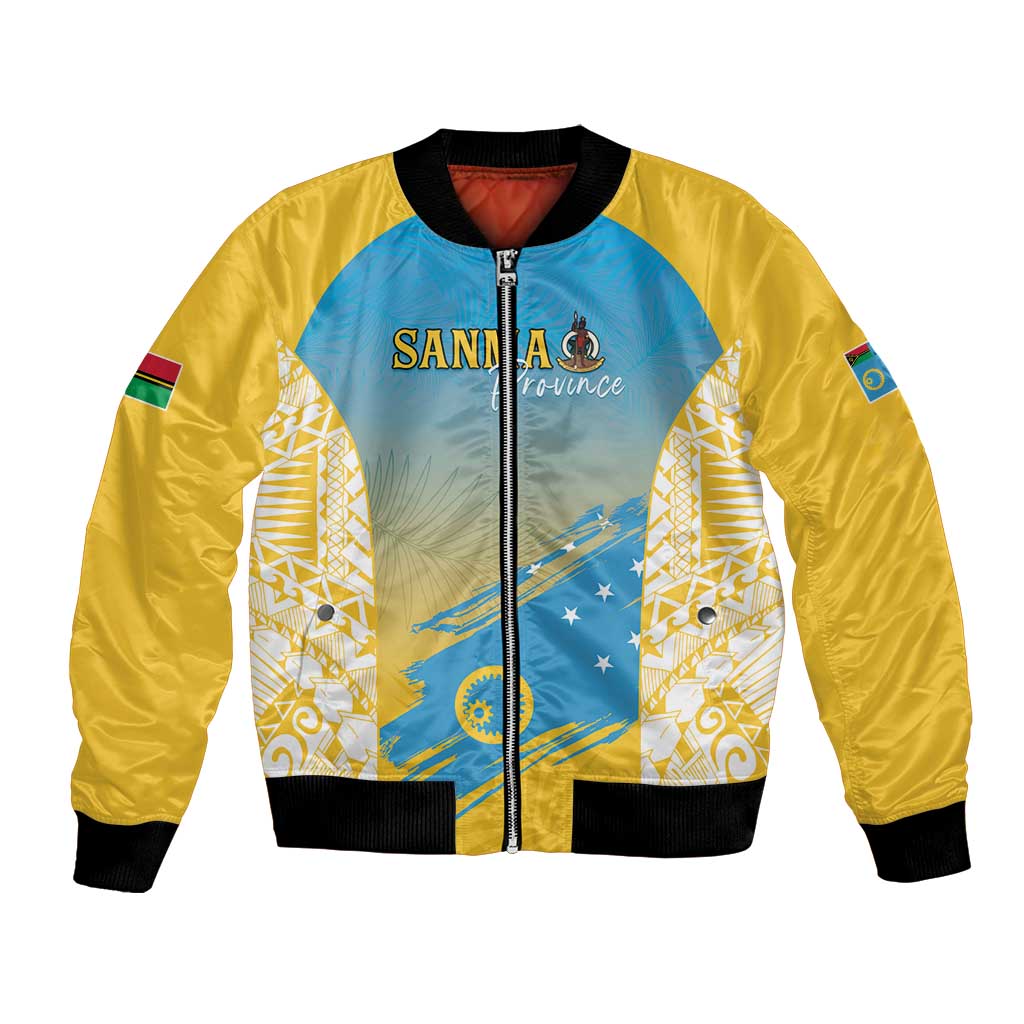 Personalised Vanuatu Sanma Day Bomber Jacket Special Style - Polynesian Pride