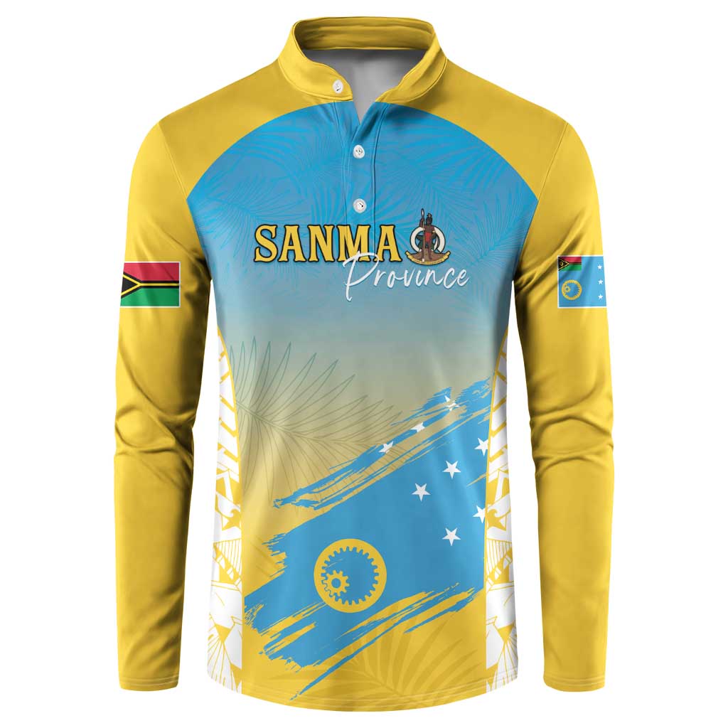 Personalised Vanuatu Sanma Day Button Sweatshirt Special Style - Polynesian Pride