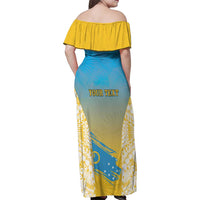 Personalised Vanuatu Sanma Day Family Matching Off Shoulder Maxi Dress and Hawaiian Shirt Special Style - Polynesian Pride