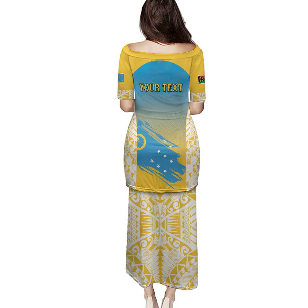 Personalised Vanuatu Sanma Day Family Matching Puletasi and Hawaiian Shirt Special Style - Polynesian Pride