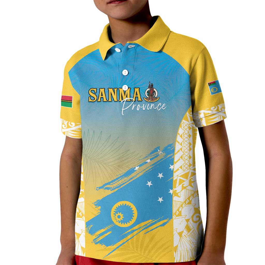 Personalised Vanuatu Sanma Day Kid Polo Shirt Special Style - Polynesian Pride