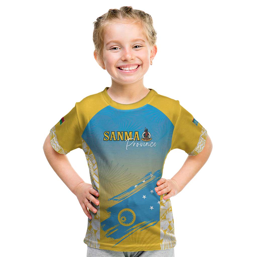Personalised Vanuatu Sanma Day Kid T Shirt Special Style - Polynesian Pride
