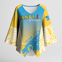 Personalised Vanuatu Sanma Day Kimono Sleeve Blouse Special Style - Polynesian Pride