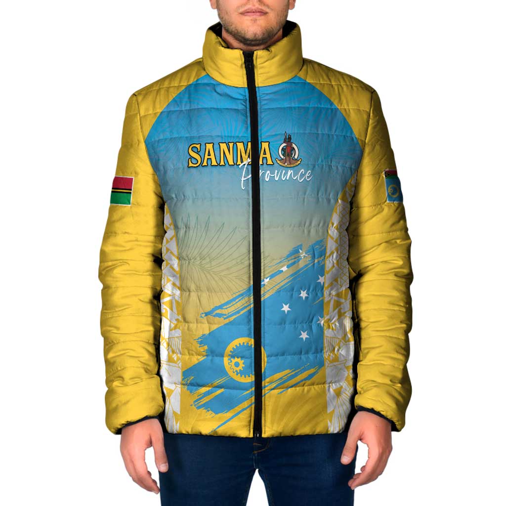 Personalised Vanuatu Sanma Day Padded Jacket Special Style - Polynesian Pride