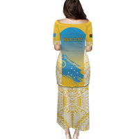 Personalised Vanuatu Sanma Day Puletasi Special Style - Polynesian Pride