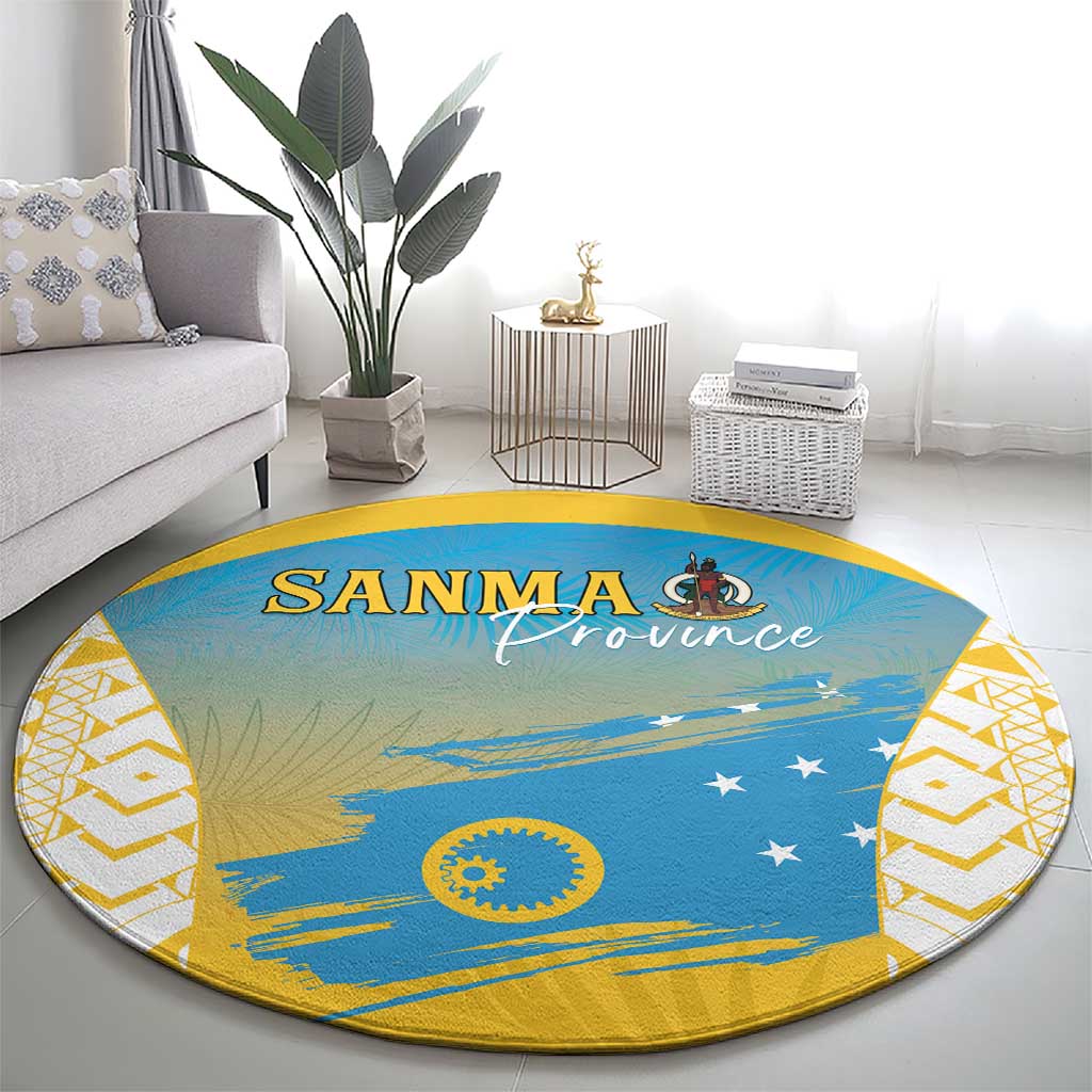 Vanuatu Sanma Day Round Carpet Special Style - Polynesian Pride