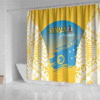 Vanuatu Sanma Day Shower Curtain Special Style - Polynesian Pride
