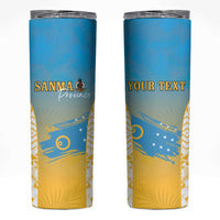 Personalised Vanuatu Sanma Day Skinny Tumbler Special Style - Polynesian Pride