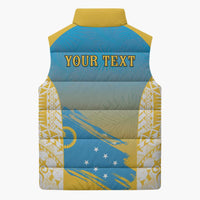 Personalised Vanuatu Sanma Day Sleeveless Puffer Jacket Special Style - Polynesian Pride