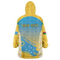 Personalised Vanuatu Sanma Day Wearable Blanket Hoodie Special Style - Polynesian Pride