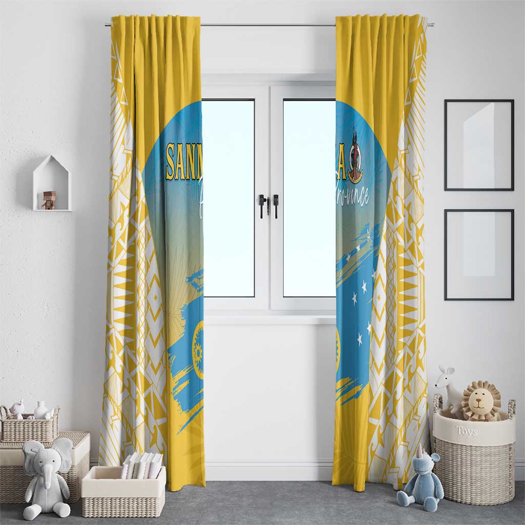 Vanuatu Sanma Day Window Curtain Special Style - Polynesian Pride