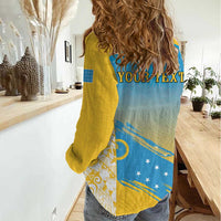 Personalised Vanuatu Sanma Day Women Casual Shirt Special Style - Polynesian Pride