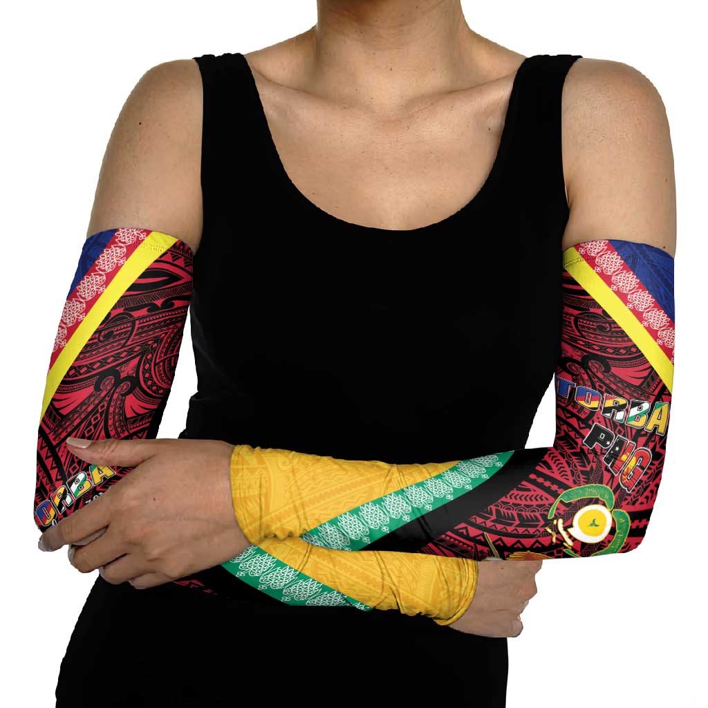 Love Torba PNG Day Arm Sleeves Together We Grow - Polynesian Pride