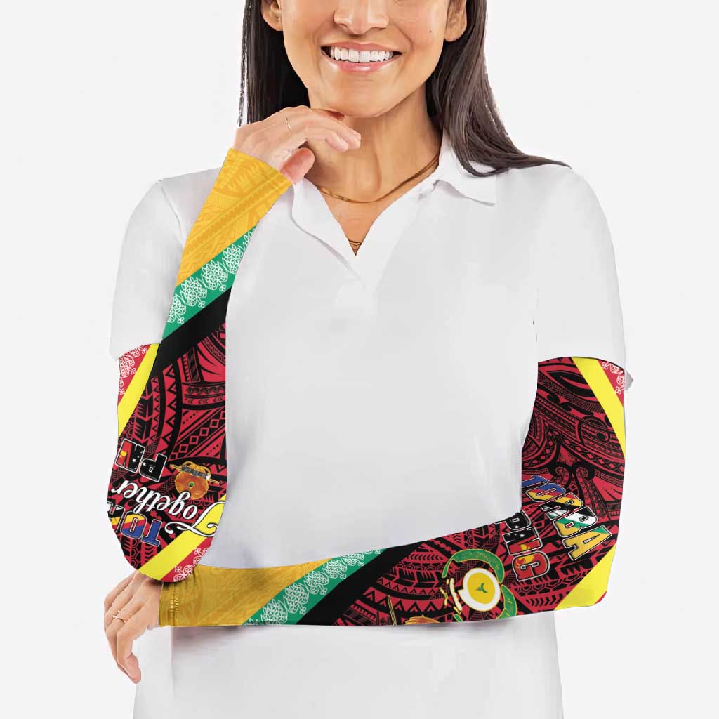 Love Torba PNG Day Arm Sleeves Together We Grow - Polynesian Pride