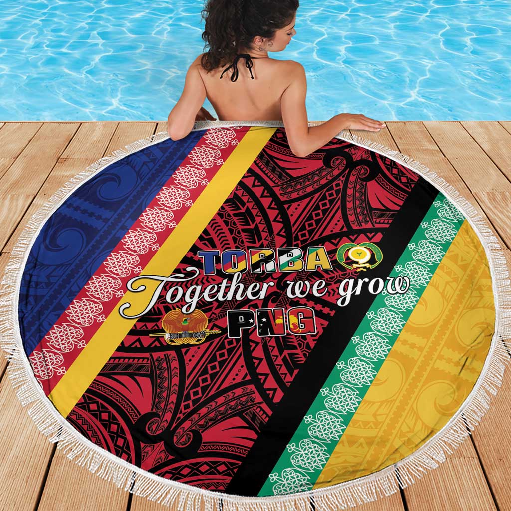 Love Torba PNG Day Beach Blanket Together We Grow - Polynesian Pride